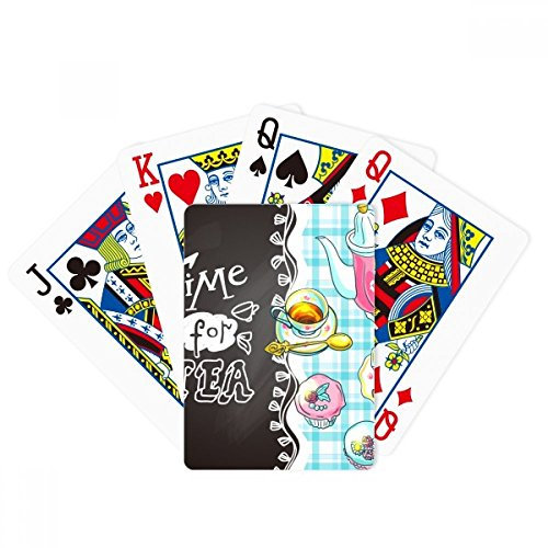 Time for Tea Cupcake Teaport Francia Poker Juego de cartas mágicas