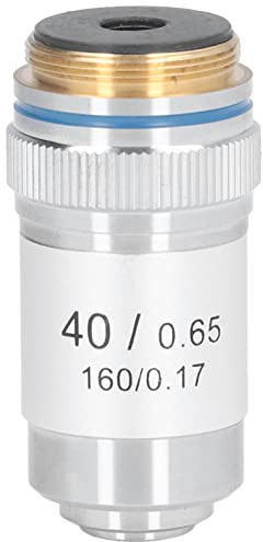 Socobeta Akromatiskt Mikroskopobjektiv Klar 40X Högförstoringslins för Studiemässing 20,2 Mm RMS-storlek för Professionella Biologiska Mikroskop