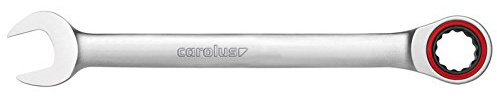 Carolus by GEDORE Ringratschenmaulschlüssel, mit Ratsche, SW 8 mm, flach, 12-kant, Schraubenschlüssel, 1700.0080