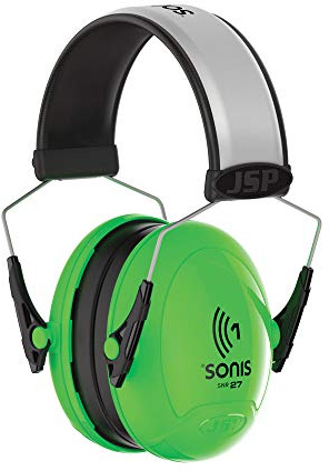 JSP Sonis1 Extra Visibility Adjustable Ear Defenders 27dB SNR (AEB010-0B1-B00)
