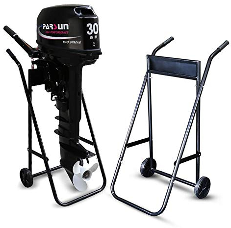 Futchoy 70Kg Außenbordmotor Faltbarer Transportwagen Faltbar Bootsanhänger Motor Trolley Boot Motorständer für Außenbordmotoren Bootsanhänger