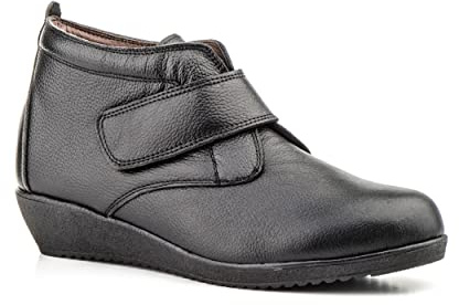Botines mujer de piel con tacón o plataforma Botín cómodo de invierno y otoño Calzado artesanal de España tipo cuña o camperos en ante y cuero Elegantes e informales