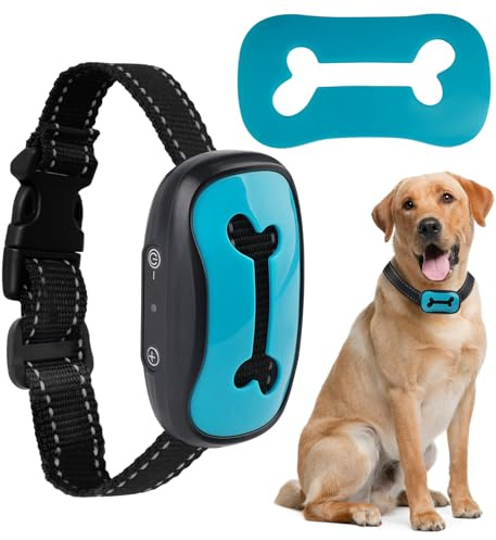 Anti Bark Collars for Dogs, Rechargeable Bark Collar with 7 Adjustable Sensitivity Levels, Smart Dog Barking Collar Humane Vibration Beep Anti Barking Device for Small Medium Large Dogs