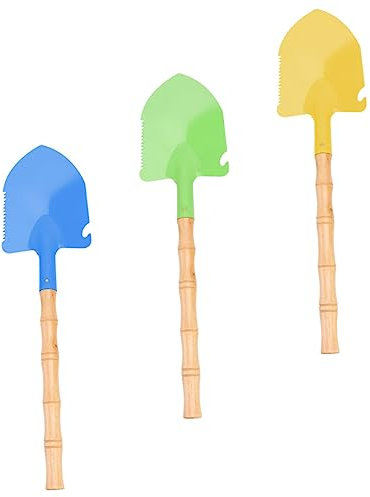 BCOATH 3st Strand-schneemann-Schaufel Sandschaufeln Für Kinder Strandspielzeug Kleine Schaufeln Für Kinder Kinderspielzeug Kindergartengeräte Strandschaufel Kinder Kinderwerkzeuge Hölzern