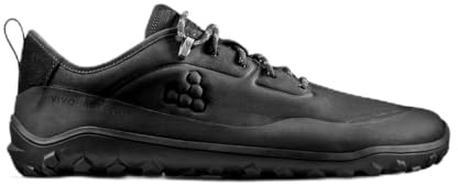 VIVOBAREFOOT Tracker Leather AT Low Mens Barefoot Hiking Boots | Waterproof, Lightweight & Puncture Resistant | All Weather & Terrains | Wide Fit Grounding Shoes
