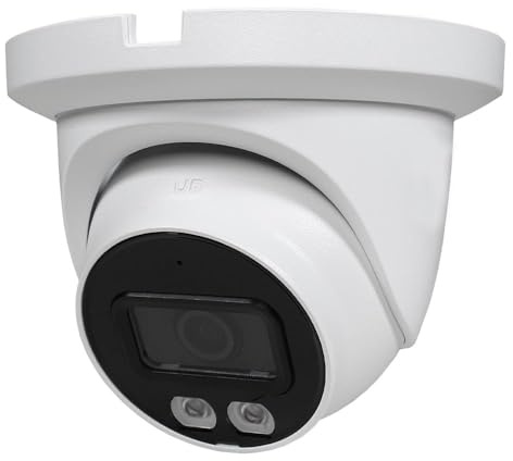 R-Tech 2MP Smart Dual Light HDCVI Fixed-Focal Eyeball Camera, Full-Color Night Vision, 3D NR, Built-in Mic, 40m IR Distance, IP67 Weatherproof, 2.8mm Lens