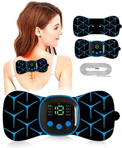 COODAY Unità TENS,Massaggiatore Cervicale Ricaricabile,8 modes, 19 frequencies,per alleviare il dolore tramite elettrostimolazione nervos,allenamento EMS, funzione massaggio