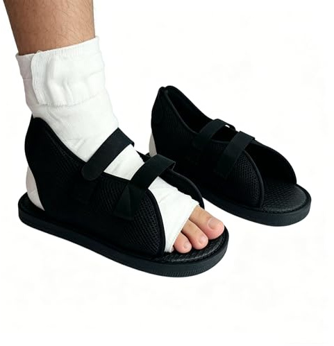 Post Op Recovery Shoe for Broken Off-Loading Healing Shoe for Surgery Fractures Adjustable Protective Medical Walking Shoe Comfort Offloading Post-Op Shoe Cast Foot Brace for Broken Foot Injury