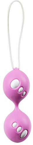 You2Toys Twin Balls - verführerische Liebeskugeln für Anfänger und Profis, softes Liebesduo für Vaginal- und Beckenbodenmuskulatur, rosa