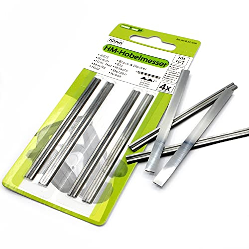 4 Stück HM Wendemesser/Hobelmesser für Metabo HO HOE 0882 / HO0882 / HOE0882