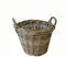 Klocke Pflanzgefäße Klassischer & Dekorativer Gartenkorb mit Folie & Henkel - Natur Pflanzkorb Weide/Weidenkorb/Blumenkorb - Naturbelassen - Indoor & Outdoor - Deko Terrasse/Balkon (XS: Ø 25cm)