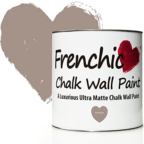 Frenchic Moleskin Chalk Wall Paint, For Interior Walls & Ceilings, Ultra Matte, Washable & Scrubbable (2.5L)