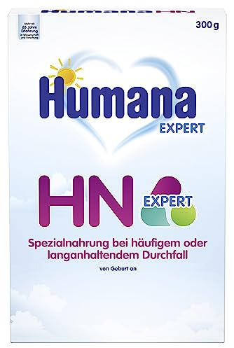 Humana HN Expert, von Geburt an, Spezialnahrung bei häufigem oder langanhaltendem Durchfall, unterstützt die Normalisierung des Stuhlbildes, mit Banane, 300 g
