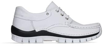 Wolky Fly Summer Schnürschuhe weiß/schwarz Leder Größe 41