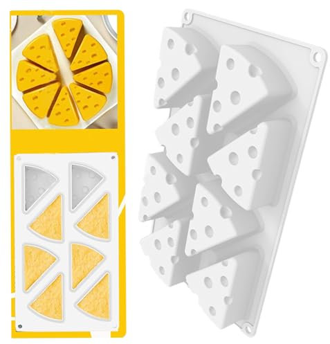 Vastsea Stampo in Silicone per Torta Mousse, Stampi per torte in mousse francese in silicone, Formaggio Stampo per Torta 3D, per Formaggio a 8 Cavità, Pasticceria, Cioccolato