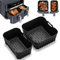Accessoire de friteuse à air chaud Tefal EY942B Dual Easy Fry XXL, moule en silicone anti-adhésif, friteuse à air chaud, réutilisable, moule en silicone Airfryer Accessoires