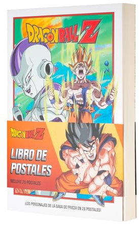 Grupo Erik Postales Dragon Ball Z - Libro de tarejtas postales Homologadas : 25 postales con distintos diseños │ Coleccionables Para Regalo (10x15 cm)