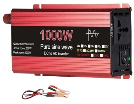 Onda Sinusoidale Convertitore Corrente 1000w 3000w 2200w 1600w Inverter Di Potenza Onda Sinusoidale 12V DC A AC 220V Convertitore Stabilizzatore 24V Solare 50hz 60hz(24V,110V-60HZ,1000W)