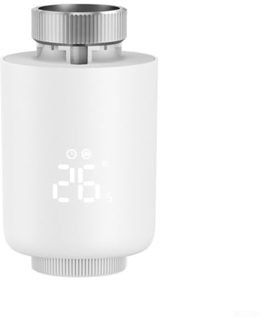 Termostato intelligente programmabile per valvola attuatore radiatore Zigbee compatibile TRV con app e controllo vocale, programmazione settimanale, monitoraggio della temperatura, 2,4 GHz