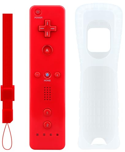 OSTENT Bewegungssensor Bluetooth Wireless Remote Controller für Nintendo Wii/Wii U Konsole Spiel Farbe Rot