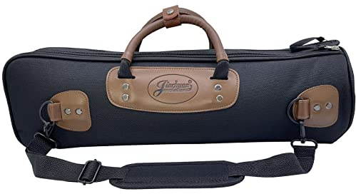 Xinlinke Professional Trumpet Gig Bag 1200D Water-resistant Oxford Cloth Soft Carrying Case 15mm Foam Cotton Padded with Adjustable Shoulder Strap