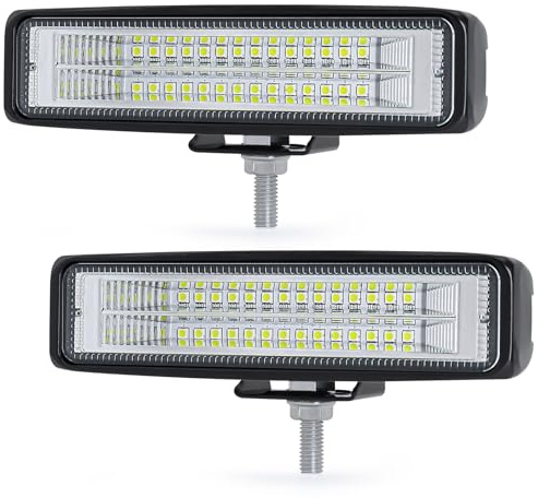 antom 6 Zoll Zusatzscheinwerfer 56W Lightbar Scheinwerfer Offroad Flutlicht Spotlight Wasserdicht LED-Arbeitsscheinwerfer im Freien