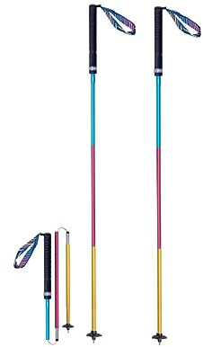 Bastones de trekking plegables ligeros de aluminio 110/120 cm ajustables Aonijie ultraligeros para bastones de correr