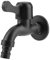 Aigid Robinet de jardin en acier inoxydable 304, robinet extérieur mural noir pour salle de bain et jardin