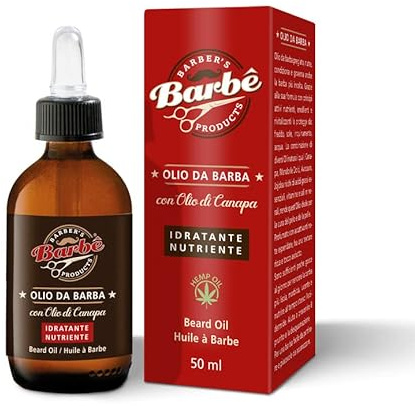 Olio da Barba con Olio di Canapa Idratante e Nutriente