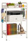 HDANI Bücherregal,Metall Regal,Standregal mit 5 Ebenen,offenes Standregal für Arbeitszimmer,Wohnzimmer,Schlafzimmer,Küche,Industrie-Design,4 S-Haken,60×35×92cm,Weiß