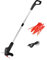 Felenny Electric Grass Trimmer, Garden Cordless Strimmer Rechargeable Cordless Grass Strimmer Edger Cutter Lightweight Portable Grass Strimmer for Garden Lawn