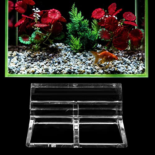 Akozon 20 piezas cubierta de vidrio acrílico Clip soporte abrazadera accesorios de acuario 20 piezas cubierta de vidrio (5mm)