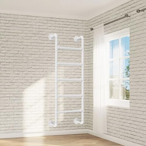 Échelle de sortie de puits fenêtre, escabeau de garage de grenier 3,3-9,8ft échelle de sortie de sous-sol murale métal, échelle de sortie droite d'urgence entrée d'escalade de secours cas d'incendie(2