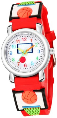 AKOOSY Orologio 3D a Tema Cartone Animato per Ragazzi, Cinturino in Silicone e Pc, per Apprendere, Gadget Compleanno Creativo