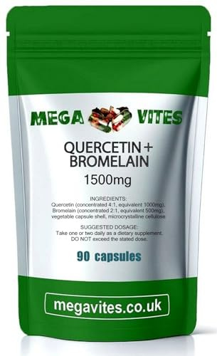 QUERCETIN & BROMELAIN Capsules 1500mg x 90 - MEGAVITES