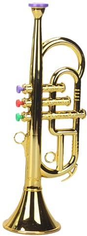 Tromba giocattolo – Mini strumento musicale in ottone, attività educativa genitore-figlio | Dettagli del materiale sostenibile, vantaggio nello sviluppo delle abilità, utilizzo per tutti-