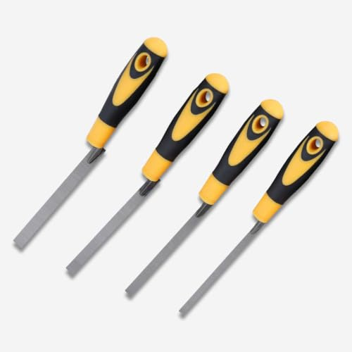 4 piezas Paleta de albañil, anchos 8, 10, 12, 14 mm, Juego de llanas de agarre, Paleta para Juntas, Llana de acero al carbono, Llana de agarre para juntas, apto para construcción y baldosas cerámicas.