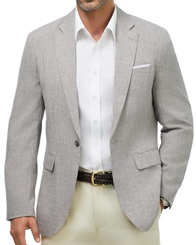 Autsel Men's Casual Blazer One Button Suit Jacket Regular Fit Sport Coat
