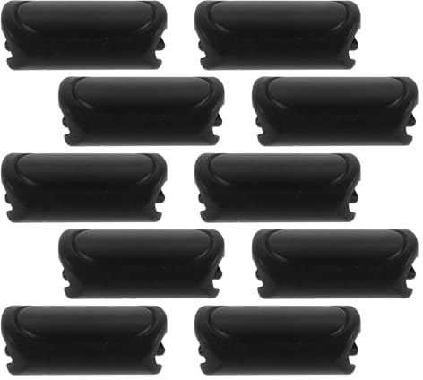 HONITANO Svart Plast Cykel Broms och Byte Kabelklämma, Mountain Bike Broms Slangklämma 10-pack Värmebeständig, Stabil fastsättning för