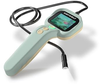 KIDYWOLF - KIDYEXPLORE - Caméra Enfant Flexible avec écran Zoom x4 6ans+ | Caméra endoscope flexible, zoom x4, écran couleur intégré, résistante, idéale pour explorer recoins et cachettes