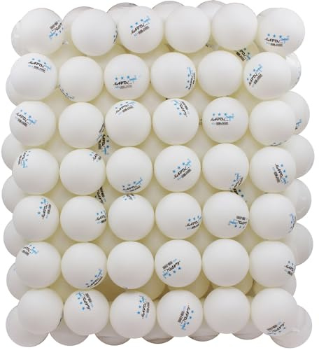 MAPOL 100 Pack White 3-Star Table Tennis Balls Advanced Training Ping Pong Ball