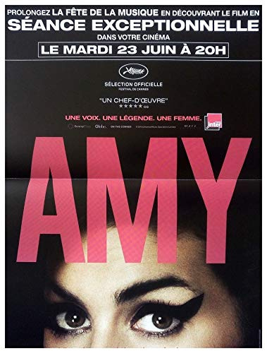 AMY - Poster cinematografico originale piccolo formato (53 x 40 cm piegato) Asif Kapadia Amy Winehouse