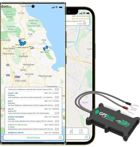 GPSBob 5 Year 4G 12/24v Wired GPS Tracker, All Inclusive, No Monthly Fees, No Subscriptions, Cost-Effective, 5 Years Service Included, Car, Van, Truck, Caravan, Motorhome Tracker, Plug and Play