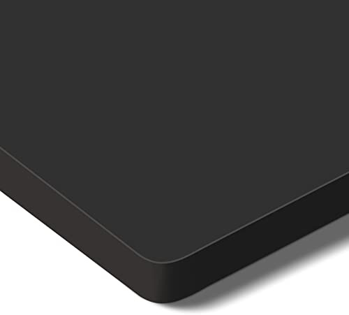 FLEXISPOT 160x80 cm Certificato FSC Perfetto per Scrivanie Regolabile in Altezza, DIY Piano Tavolo Stabile e Durevole da 25 mm(Nero)