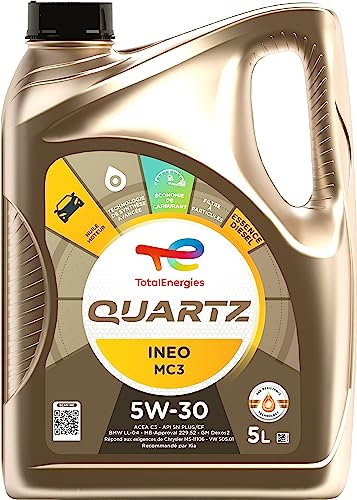 TotalEnergies Quartz Ineo MC3 5W-30, Huile moteur essence et Diesel, 5 litres