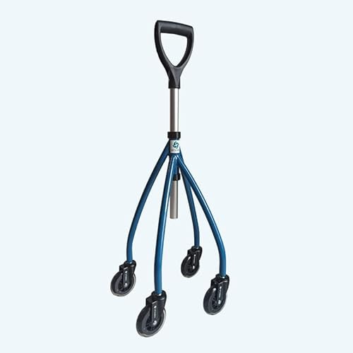 TOUS-ERGO | SELF-CONFORT | Déambulateur à Une Main Wheeleo | Support Stable et Constent au Sol | Pour Gaucher et Droitier | Intérieur / Extérieur