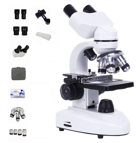 Microscopio Professionale, Esperimento Scientifico Ed Educativo 10000 Volte Microscopio Ottico Binoculare Professionale Ad Alta Definizione, Doppia Osservazione (Size:Ultra clear version 100000 times)
