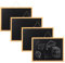 AZKEEGREY Lot de 4 tableau noir 30 x 40 cm, tableau craie Effaçable, ardoise craie pour Restaurant, Planche en bois pour Café Mariage Décoration Messages