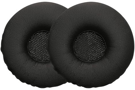 kwmobile 2X Ohrpolster kompatibel mit Jabra Biz 2300 USB Duo/Biz 2300 QD/Biz 2300 USB MS Polster - Kopfhörer Polster aus Kunstleder für Over Ear Headphones