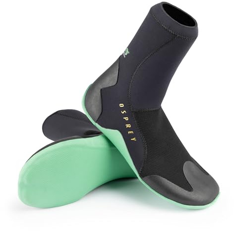 Osprey Source Eco Wetsuit Boots, 3mm Neoprene, Sustainable & Eco-Friendly Aqua Shoes for Surfing, Paddleboarding & Watersports